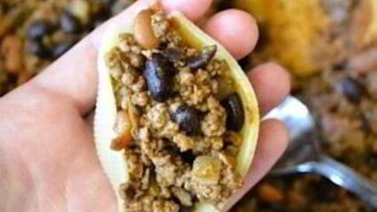 запеченные фаршированные ракушки