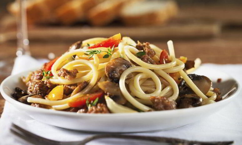 Рецепт жареных макарон