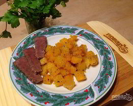 Мгновенный гарнир из тыквы