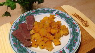 Мгновенный гарнир из тыквы