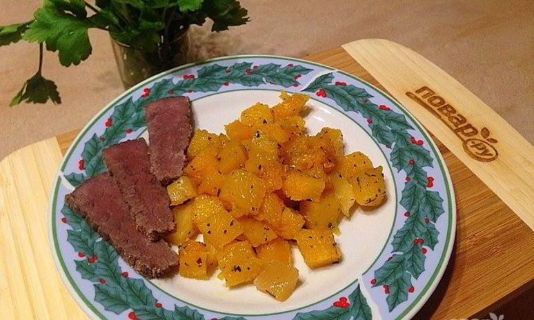 Рецепт мгновенного гарнира из тыквы