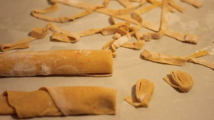 морковная лапша