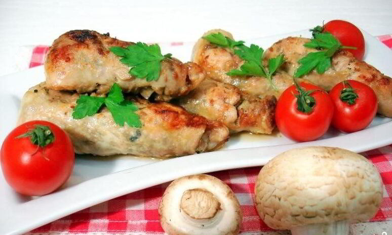 Рецепт голени куриной фаршированной