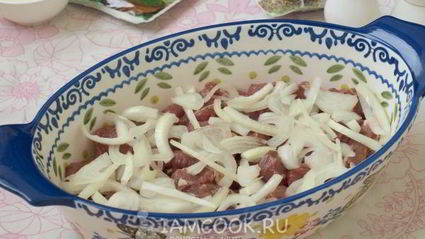 говядина с грибами и картошкой в духовке