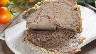 Говядина в майонезе в духовке