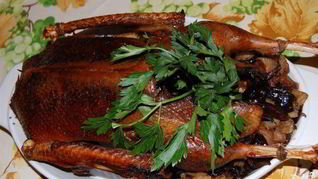 Гусь в духовке в рукаве