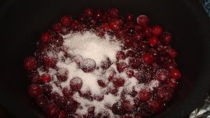 индейка маринованная с клюквенным соусом