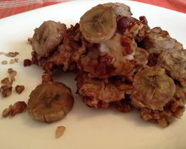 Куриная грудка с арахисом и бананами