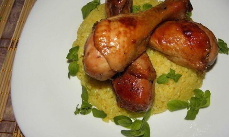 Рецепт куриных голеней с рисом