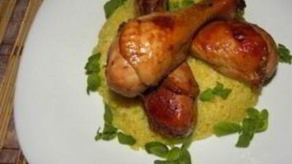 куриные голени с рисом