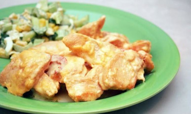 Рецепт куриных грудок в луковом соусе