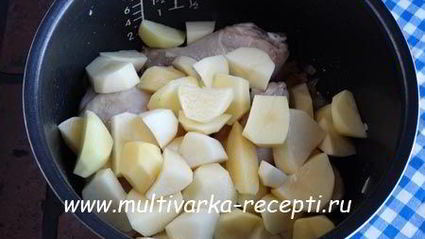 куриные ножки с картофелем в мультиварке