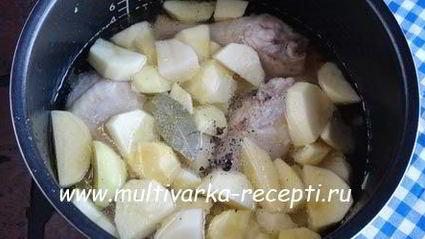 куриные ножки с картофелем в мультиварке