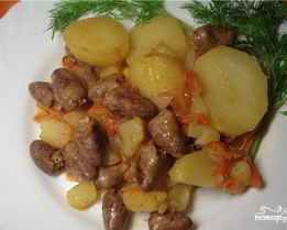 Куриные сердечки в мультиварке