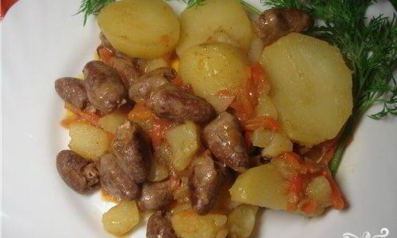 Рецепт куриных сердечек в мультиварке