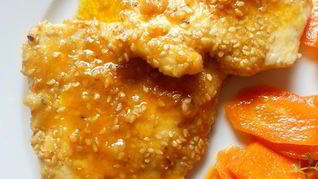 Куриные эскалопы с глазурованной морковью по-сицилийски