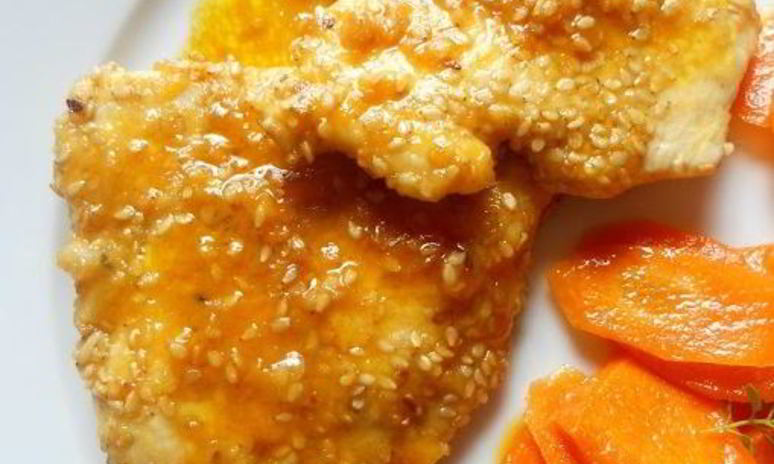 Рецепт куриных эскалопов с глазурованной морковью по-сицилийски