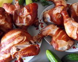 Курица горячего копчения