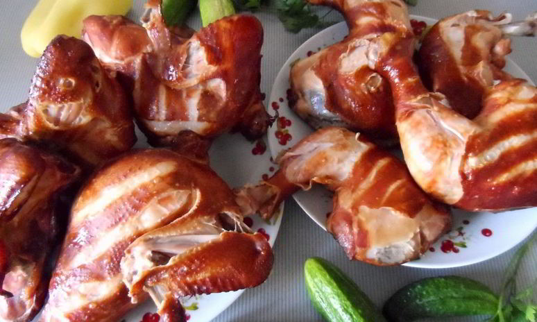 Рецепт курицы горячего копчения