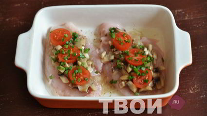 курица под картофельной шубой