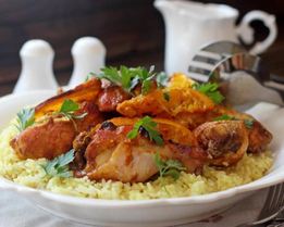 Курица с апельсинами