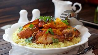 Курица с апельсинами