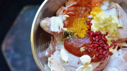 курица в духовке с тыквой