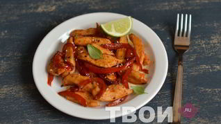 Курица в карамели