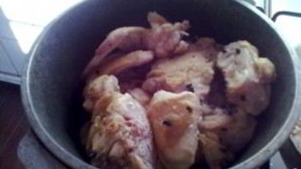 курица в пиве тушеная