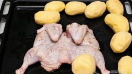 курица, запеченная с анисом