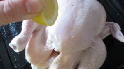 курица, запеченная с рисом