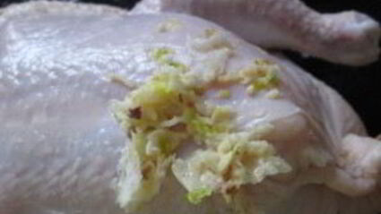 курица, запеченная с рисом