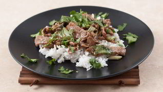 Мясо с базиликом