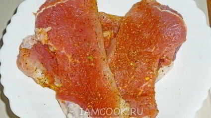 отбивные в картофельной глазури