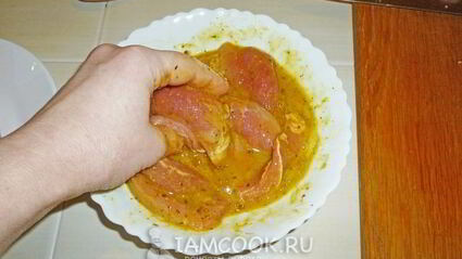 отбивные в картофельной глазури