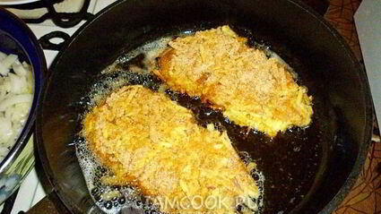 отбивные в картофельной глазури