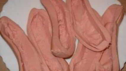 сардельки, фаршированные картошкой