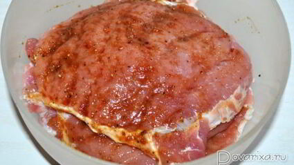 свиные отбивные в сырной панировке