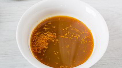 телятина с апельсинами и сладким перцем