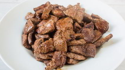 телятина с апельсинами и сладким перцем