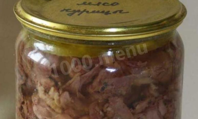 Рецепт тушенки из курицы с желатином