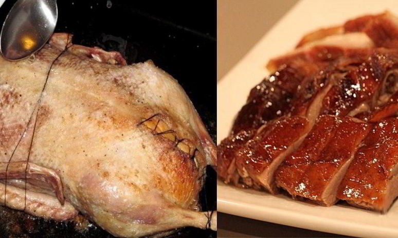 Рецепт утки с яблоками в духовке