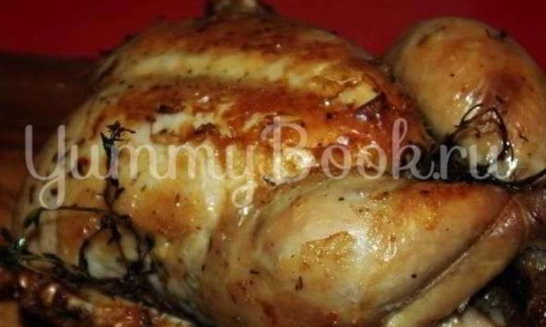 Рецепт запеченой курицы над слоем соли