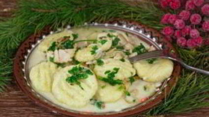 ньокки с мясным соусом