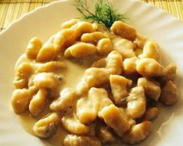 Ньокки со сливочно-грибным соусом