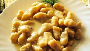 Ньокки со сливочно-грибным соусом