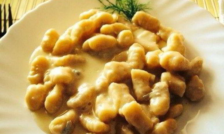 Рецепт ньокков со сливочно-грибным соусом