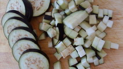 баклажаны с козьим сыром и базиликом