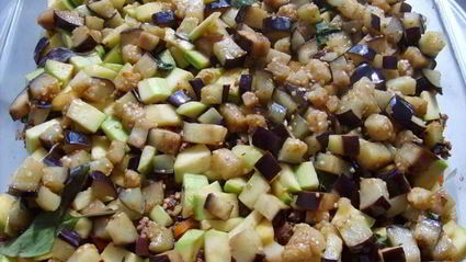 баклажаны с козьим сыром и базиликом