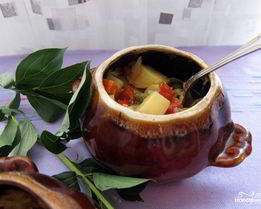 Баклажаны в горшочках